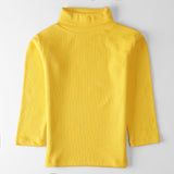 Kids Unisex Full Sleeve High-Neck (Yellow)