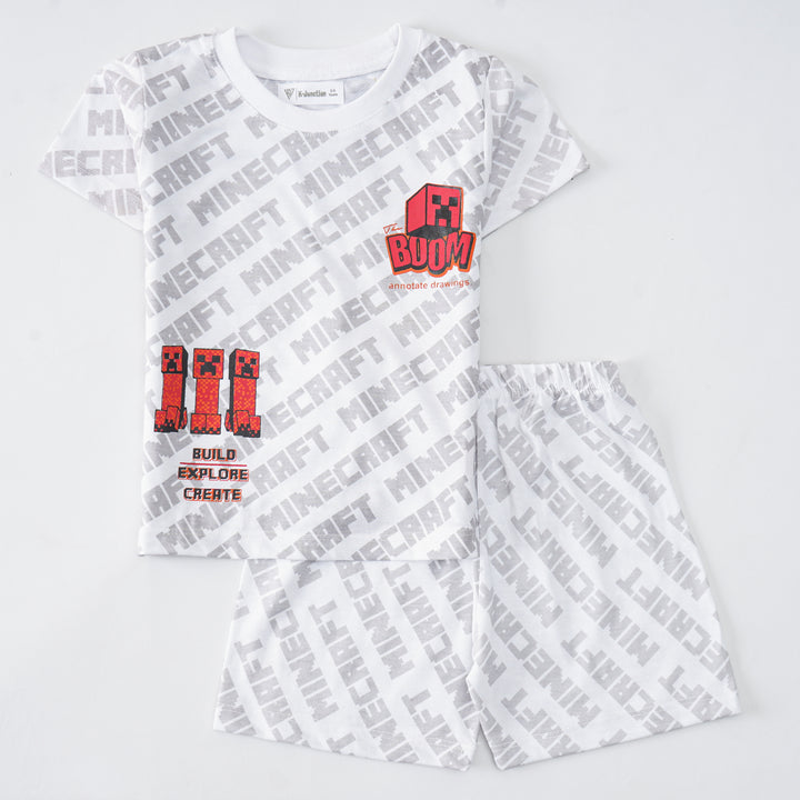 Boys Half Sleeves 2 Piece Suit (8288)