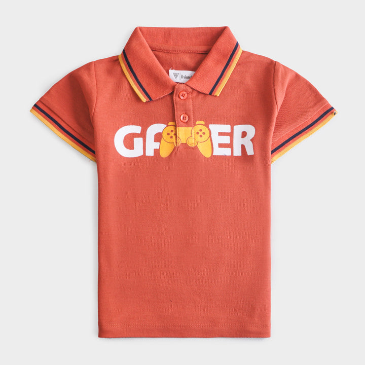 Boys Half Sleeves Polo T-Shirt