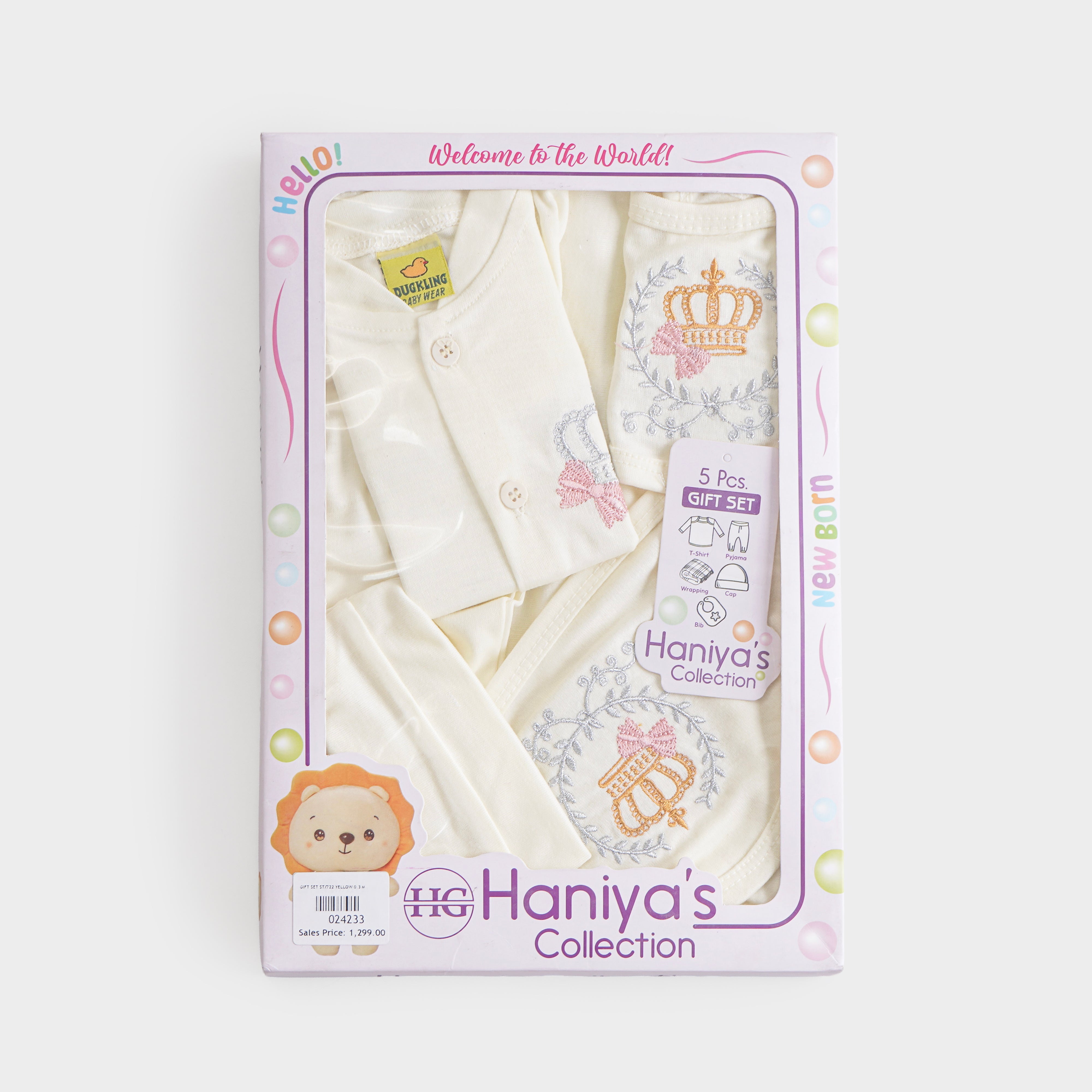 Infant Girl 5 Pcs Gift Sets