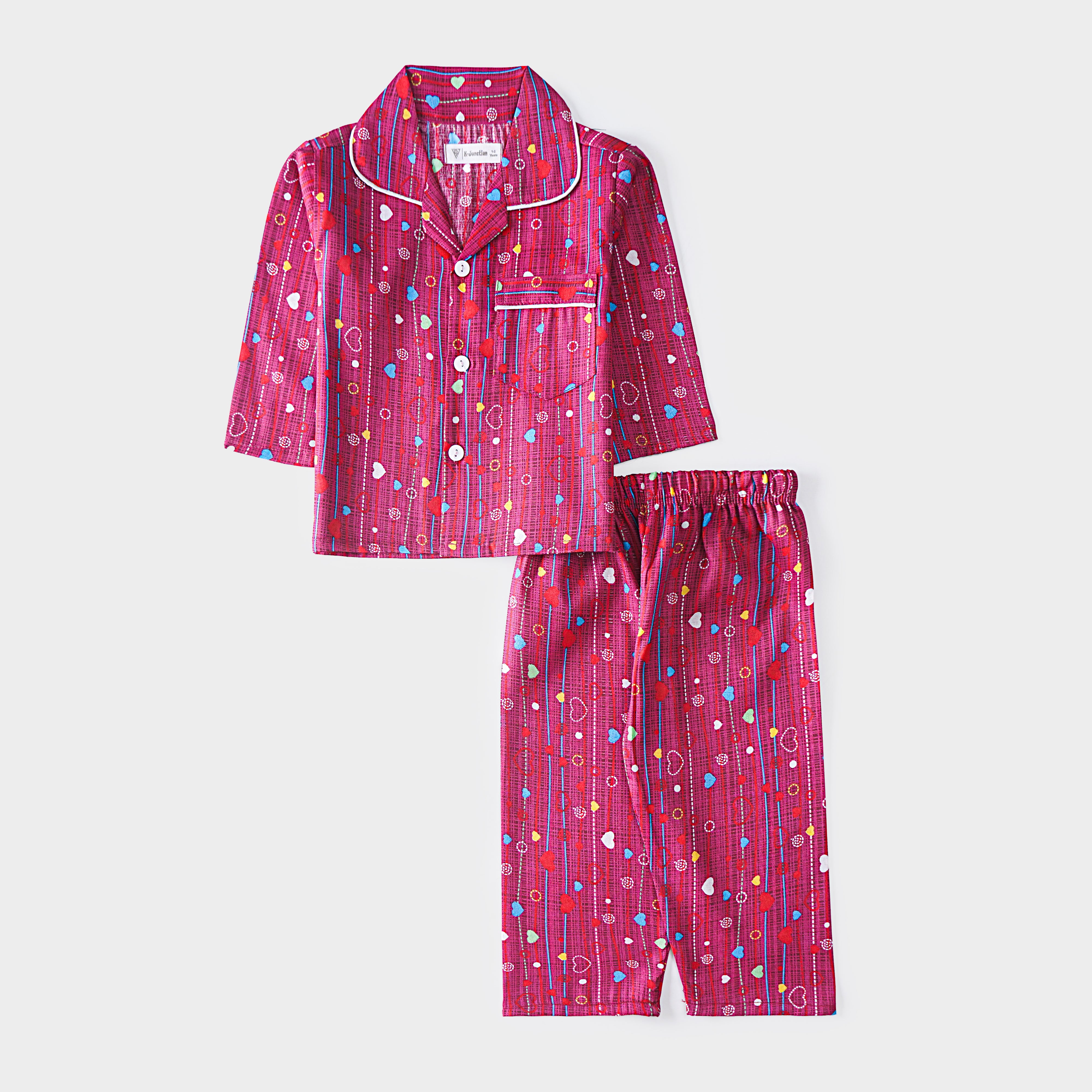 Boys Night Suit Full Sleeves  Cars