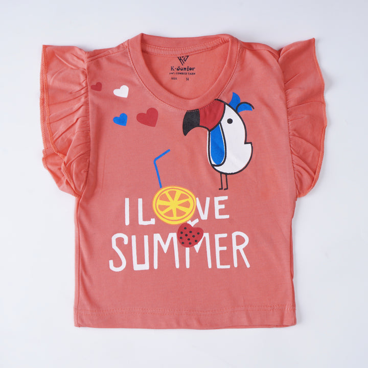 Girls T-shirt (I-Love-Summer)