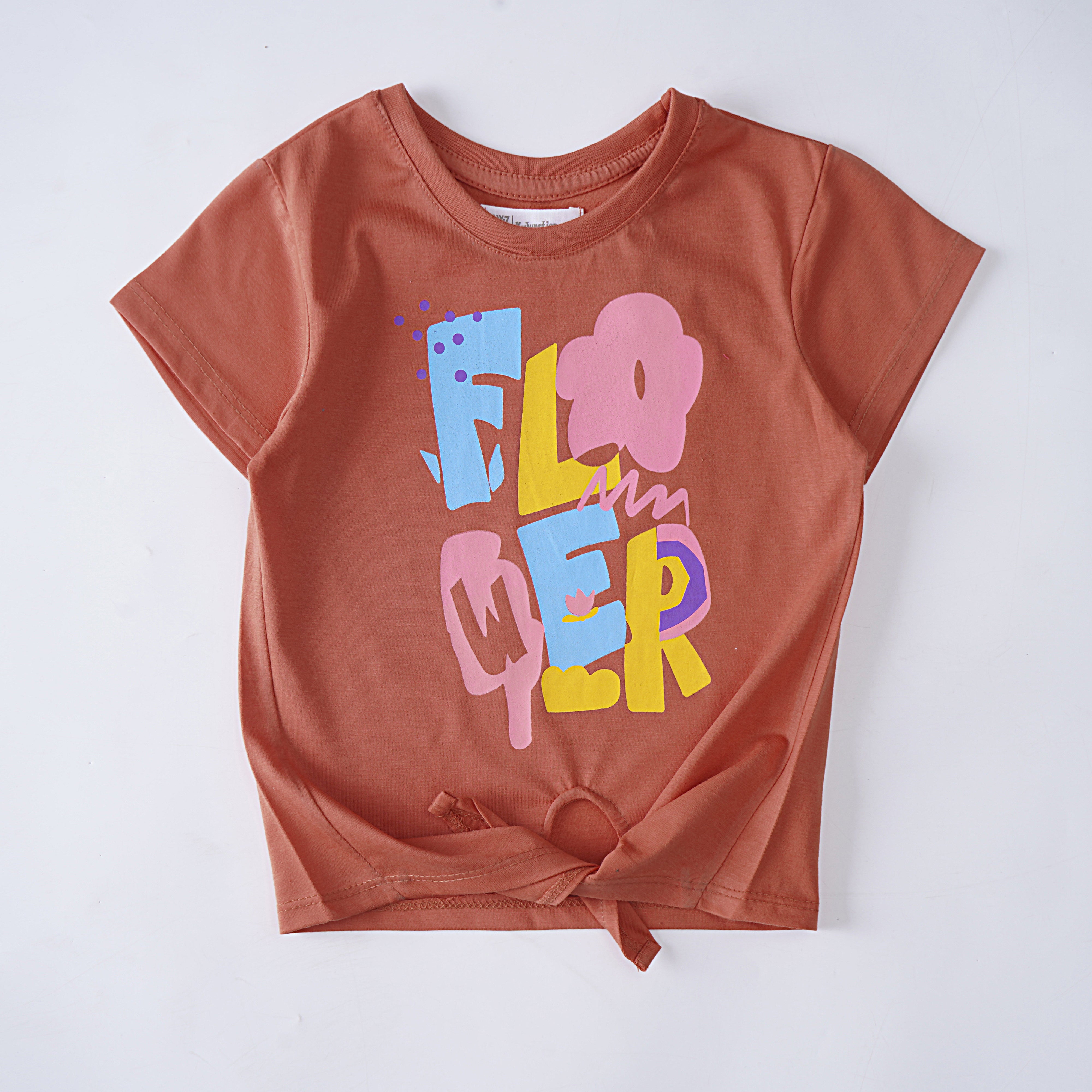 Girls H/S t shirt (Flower)