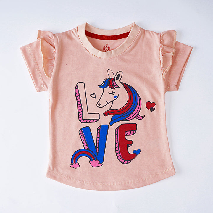 Girls T-shirt (I-Love-Unicorn)