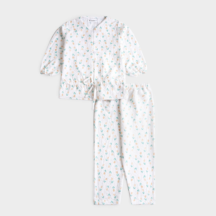 Girls Woven Full Sleeves Suit