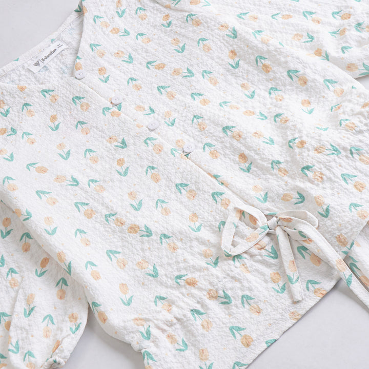 Girls Woven Full Sleeves Suit