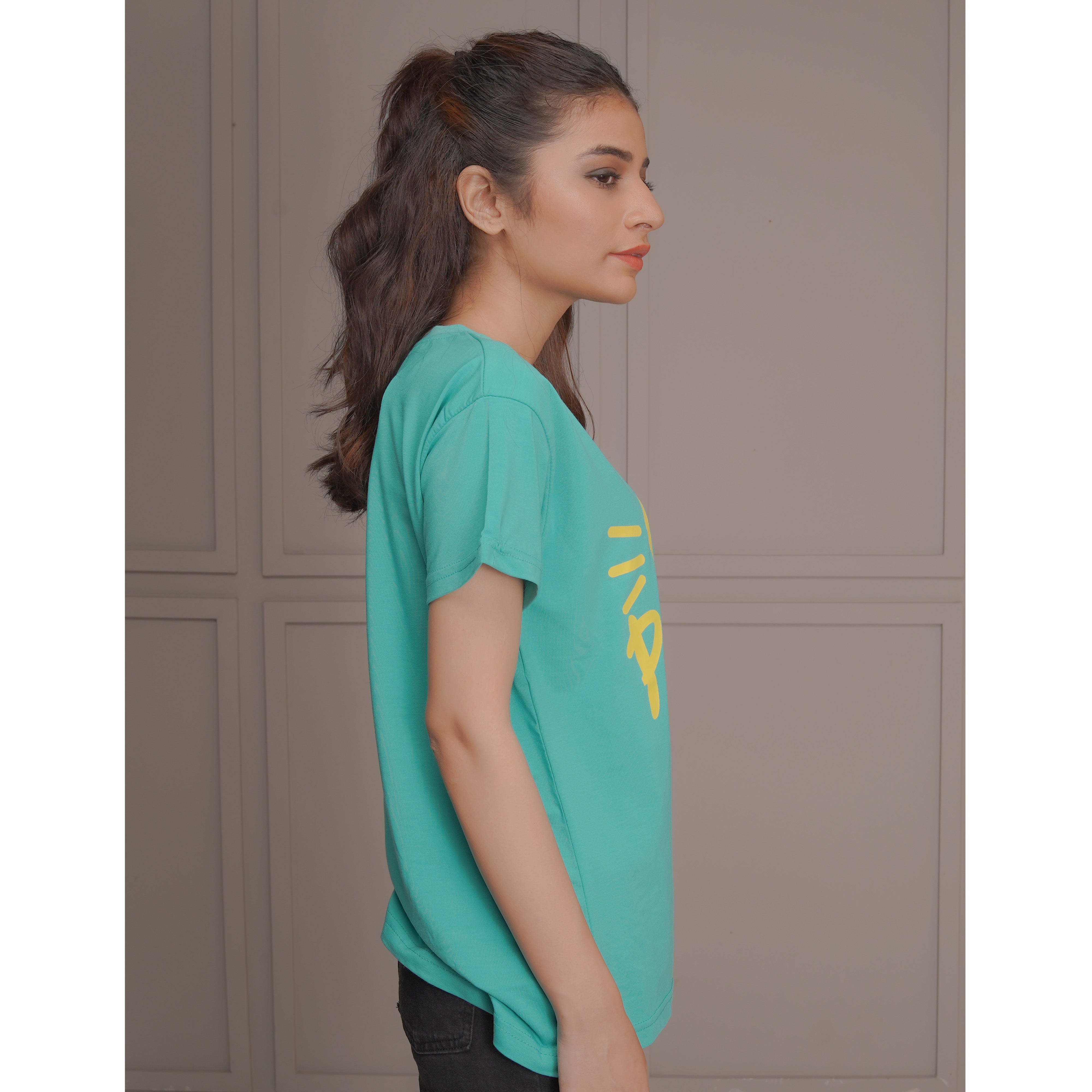 Women's Half Sleeve T-Shirt (Girls-Power)