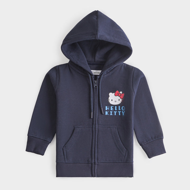 Girls Fleece Zipper Sweatshirt