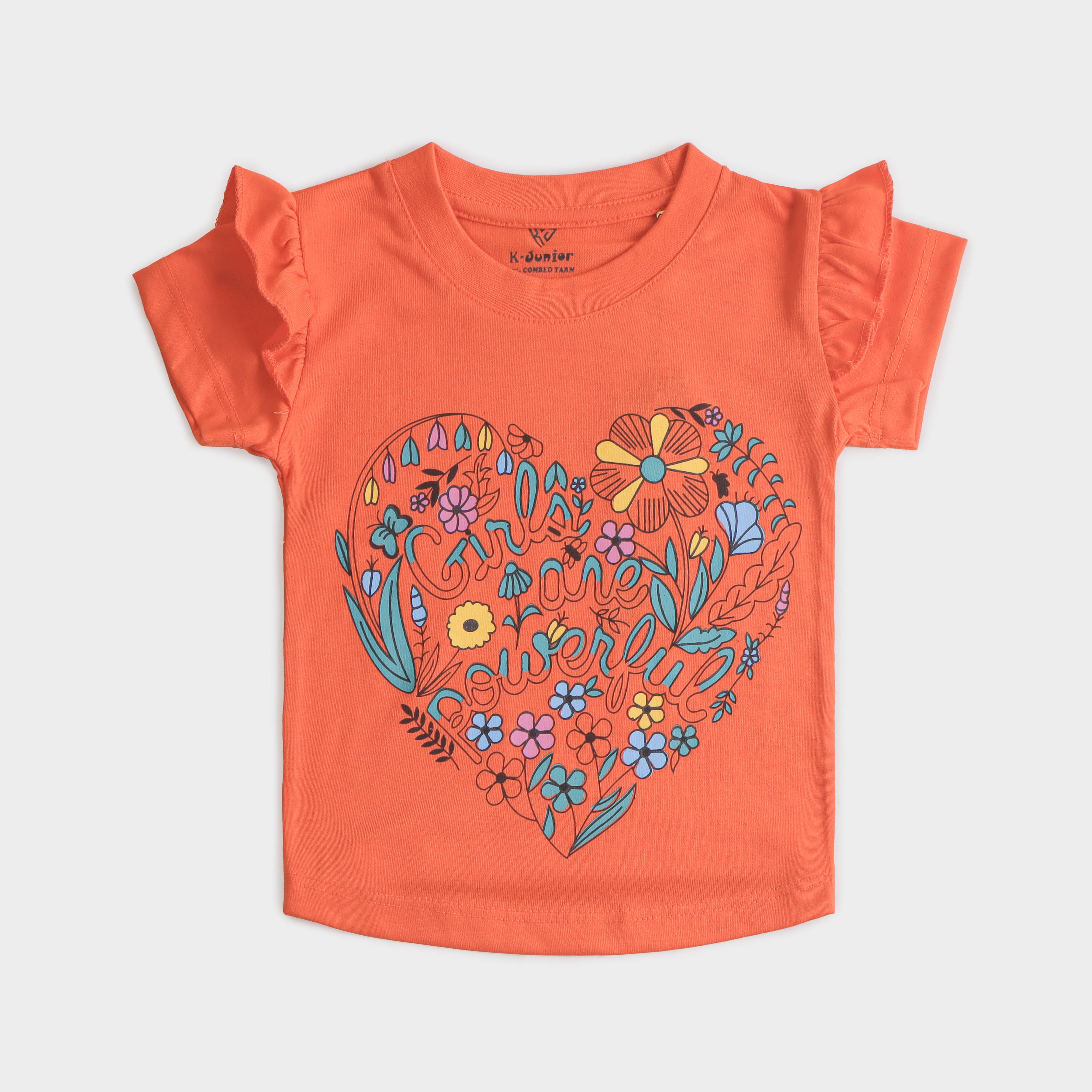 Girls Half sleeves T-shirt