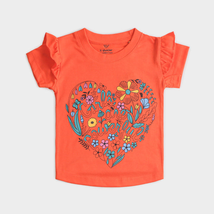 Girls Half sleeves T-shirt