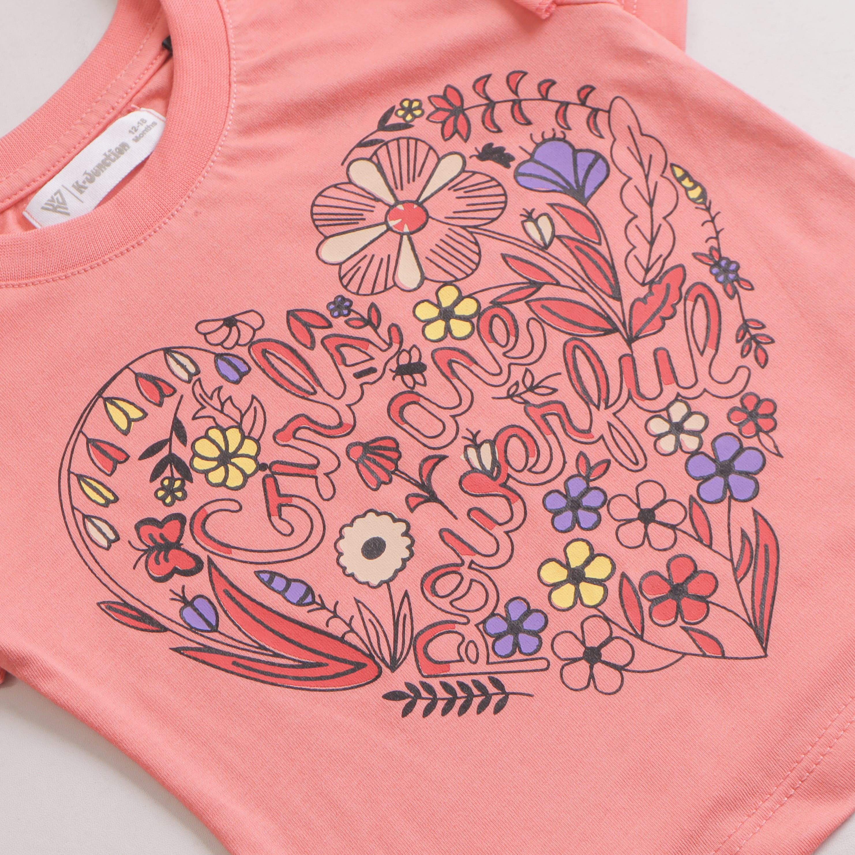 Girls Half sleeves T-shirt