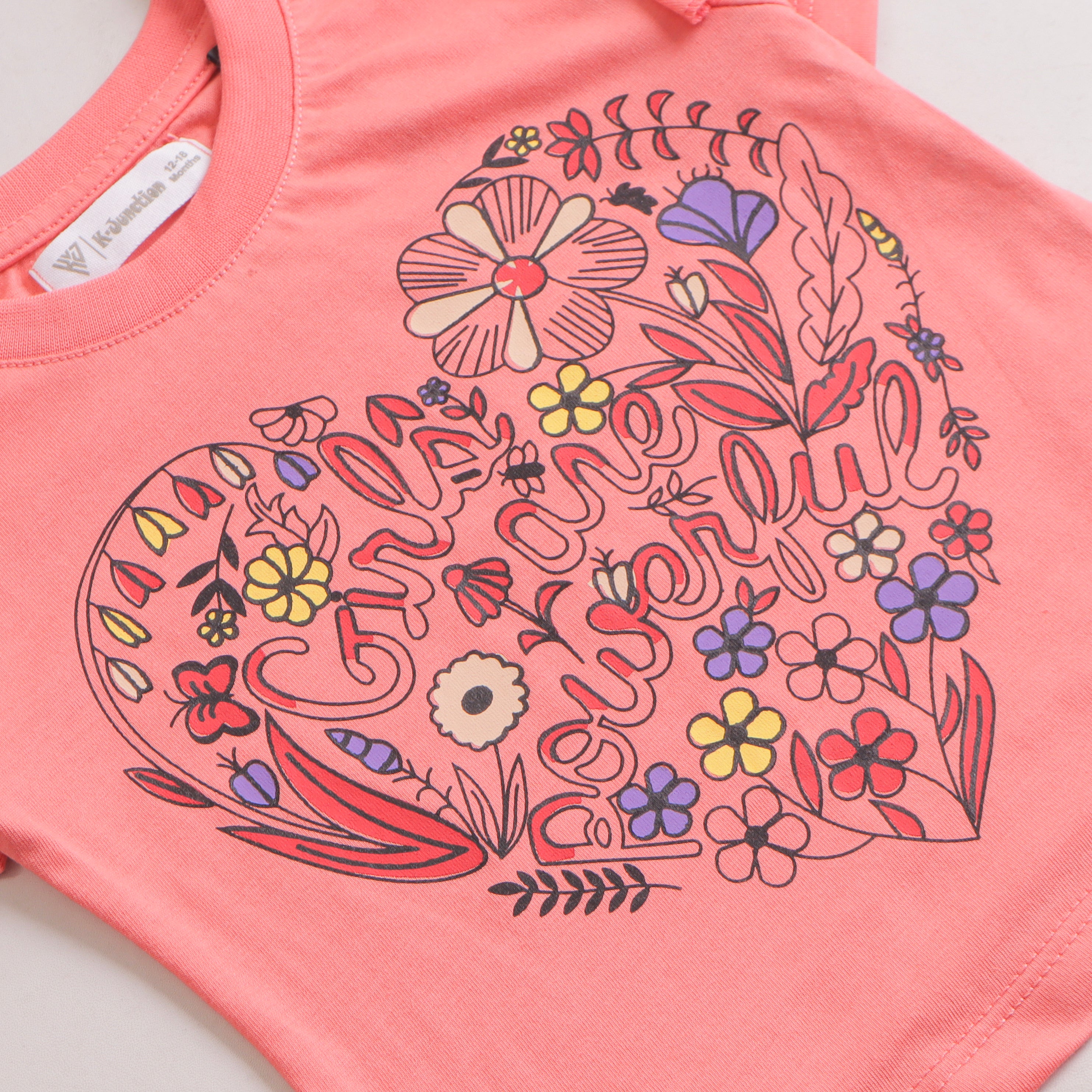 Girls Half sleeves T-shirt