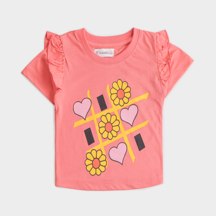 Girls Half sleeves T-shirt