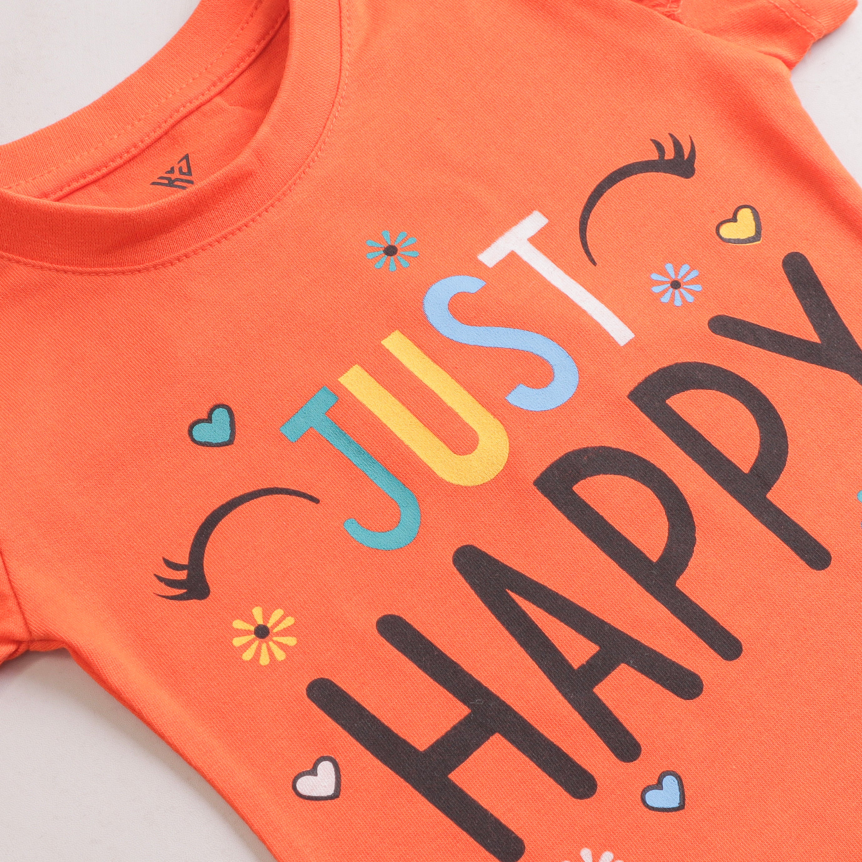 Infant Girls H/S t shirt (HAPPY)