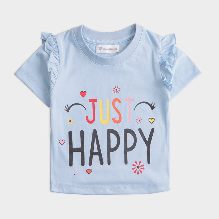 Infant Girls H/S t shirt (HAPPY)