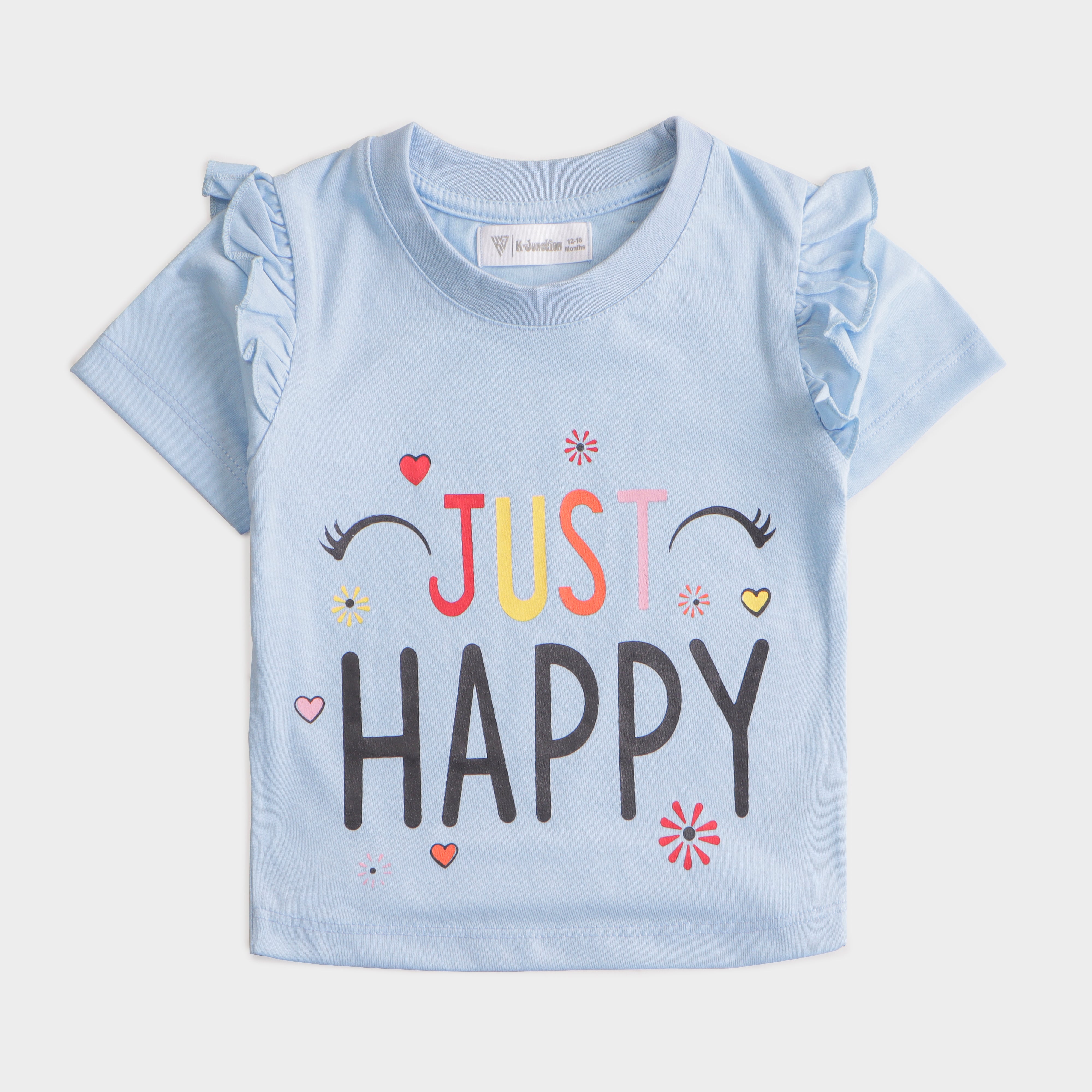 Girls H/S t shirt (HAPPY)