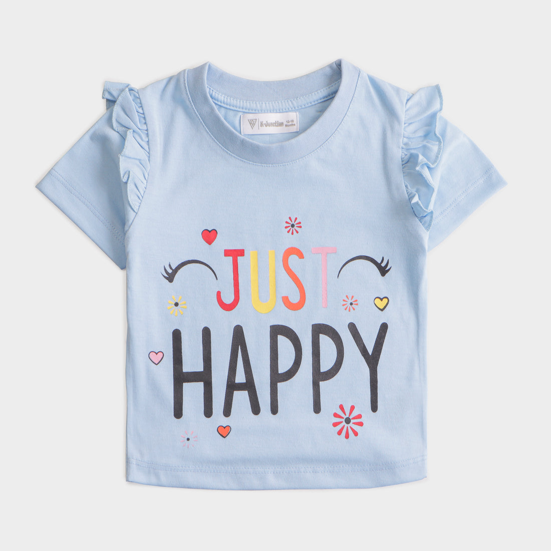 Girls H/S t shirt (HAPPY)