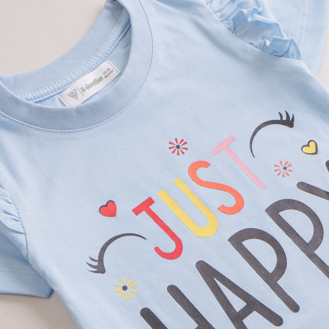Girls H/S t shirt (HAPPY)