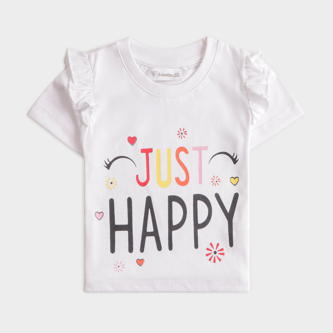 Infant Girls H/S t shirt (HAPPY)