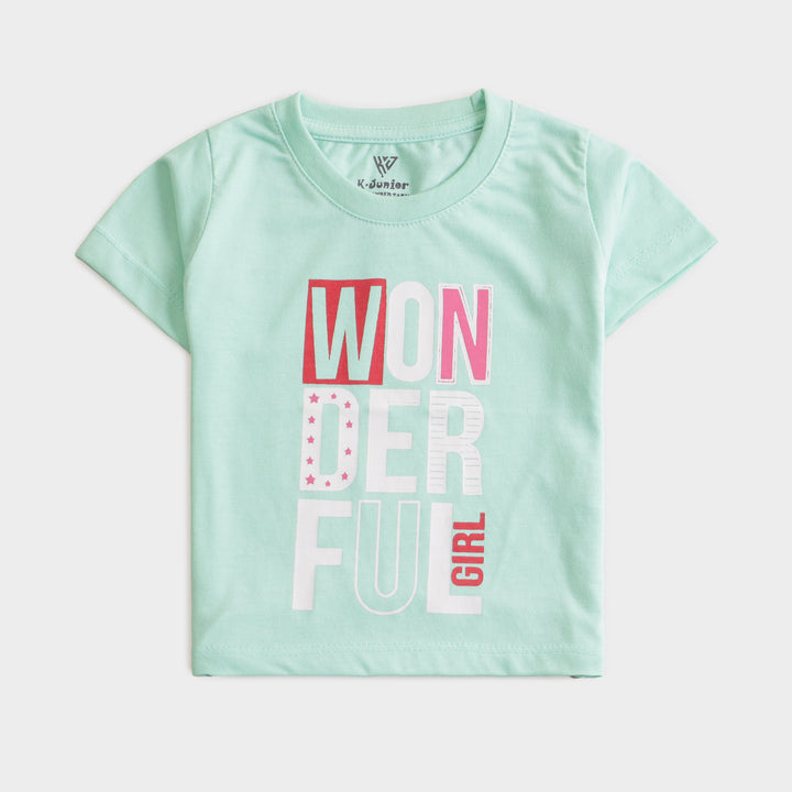 Girls H/S T Shirt Code - ( Wonderful )