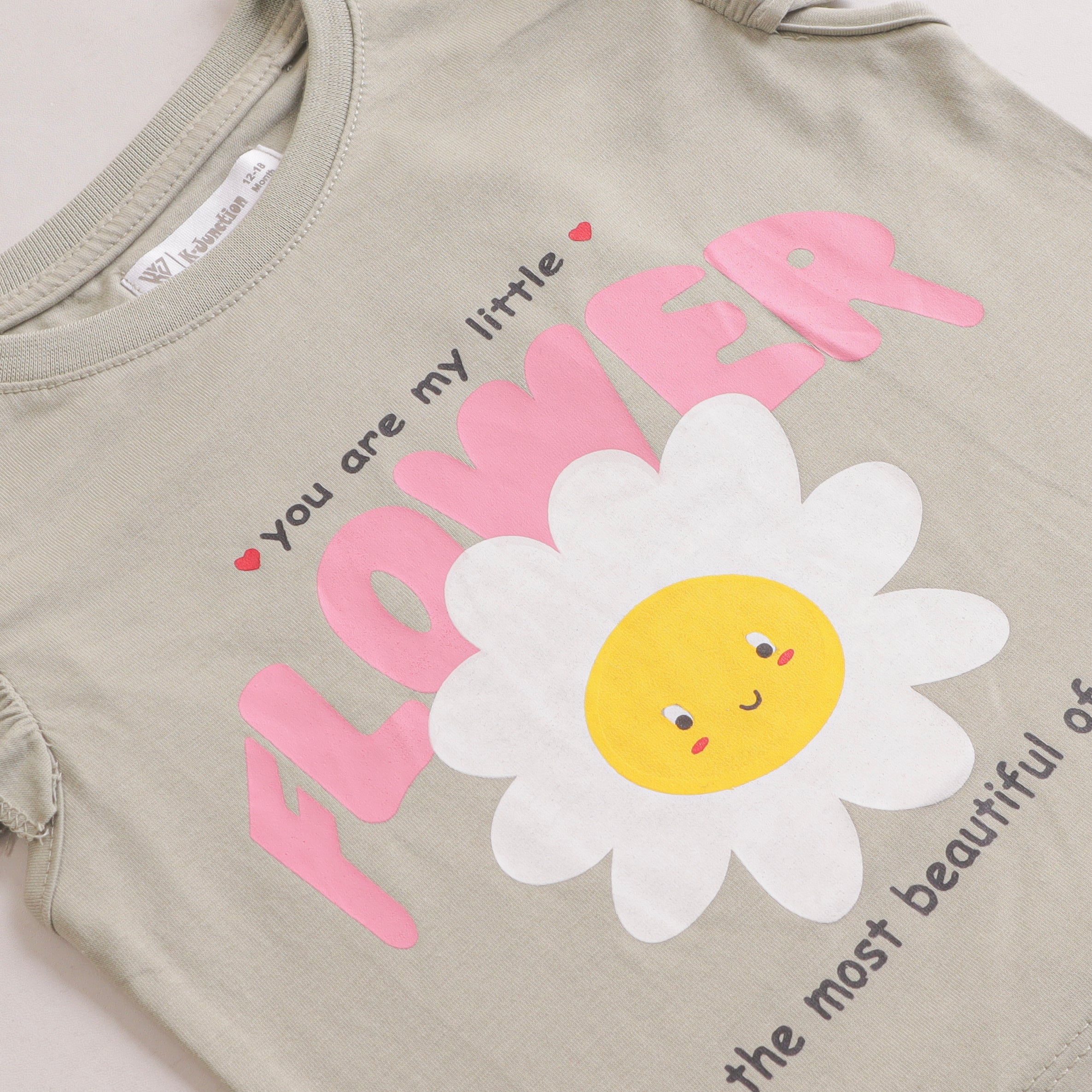 Girls H/S t shirt (Flower)
