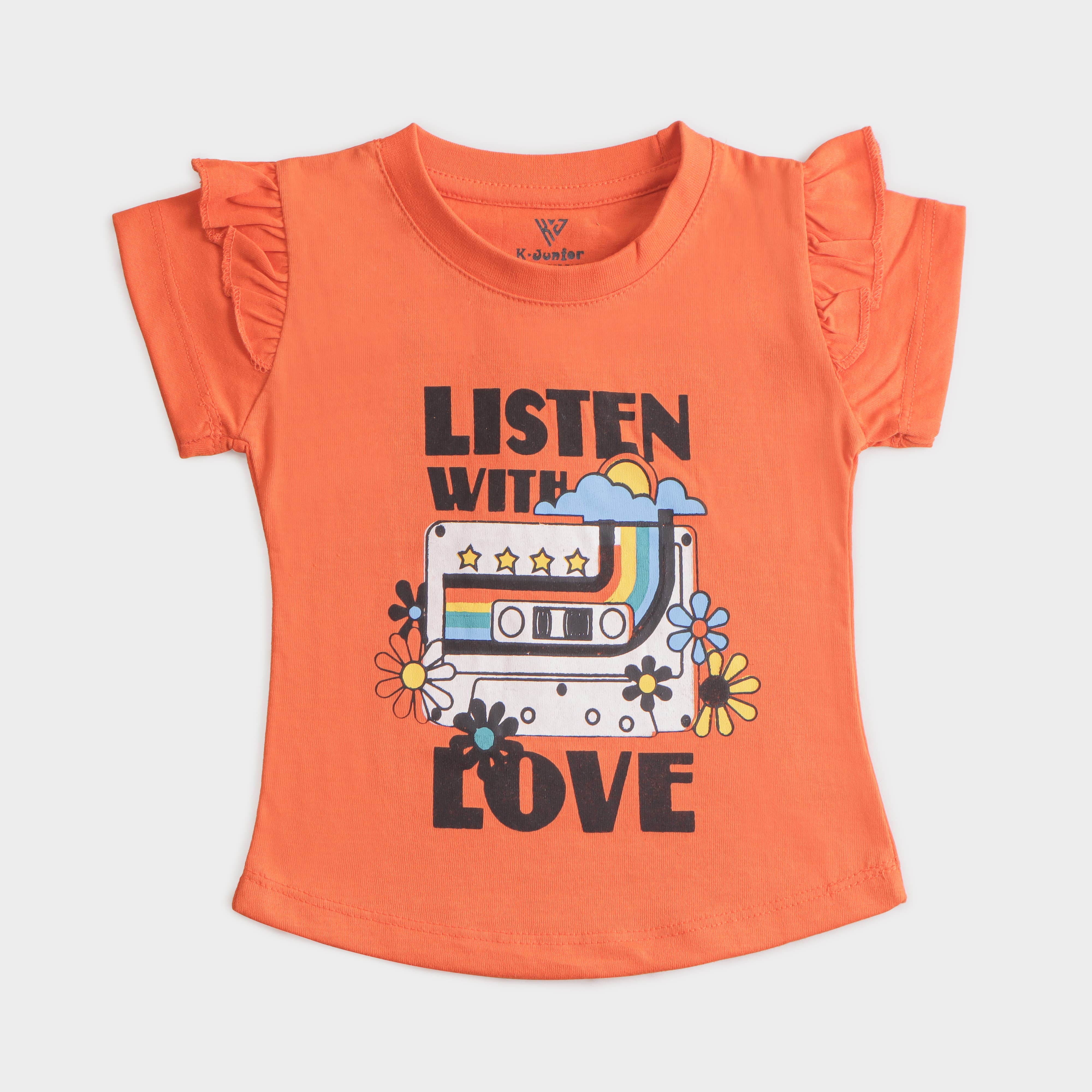 Girls Half sleeves T-shirt