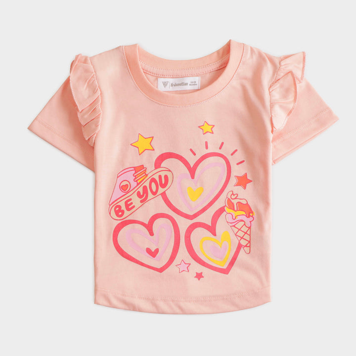 Girls Half sleeves T-shirt