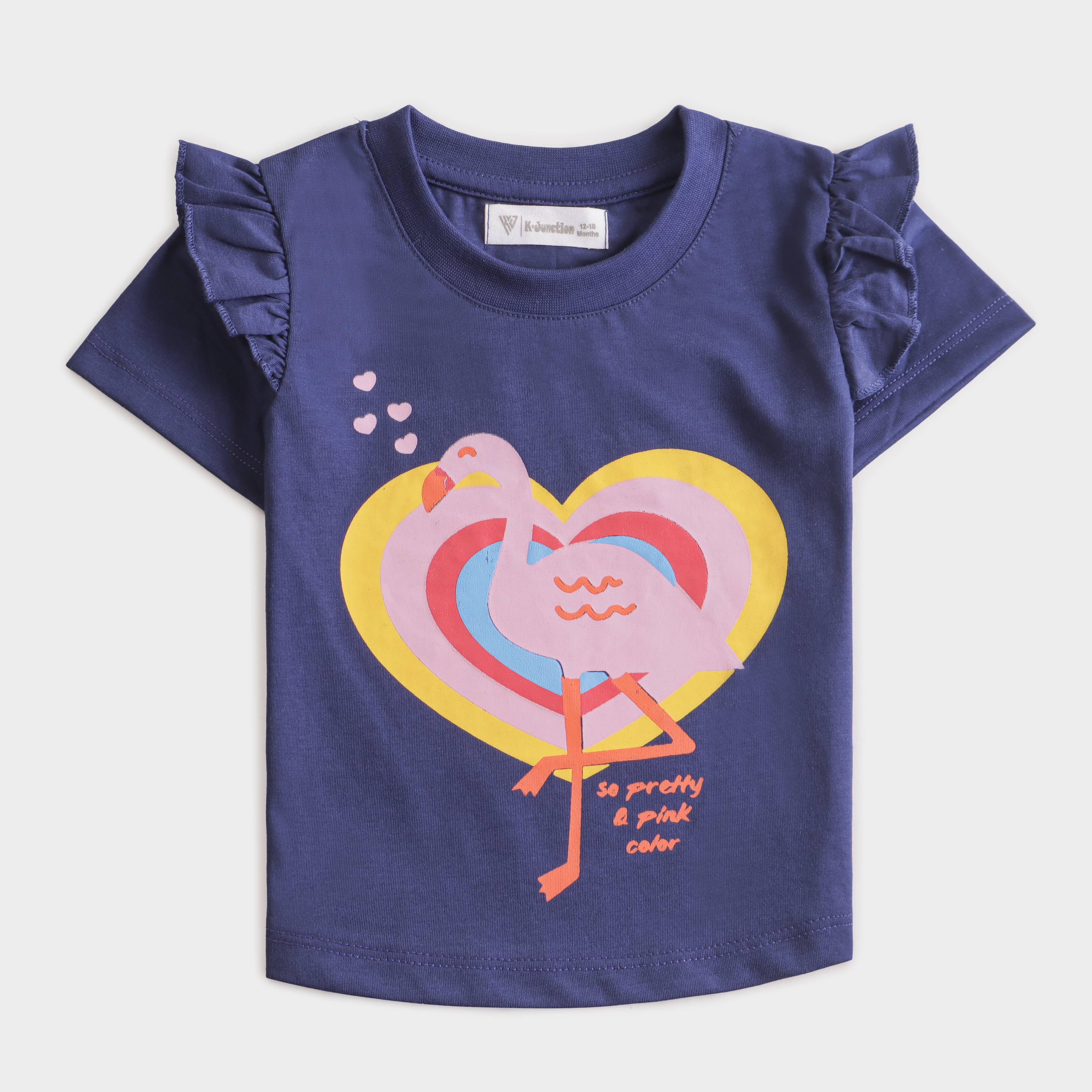 Girls Half sleeves T-shirt