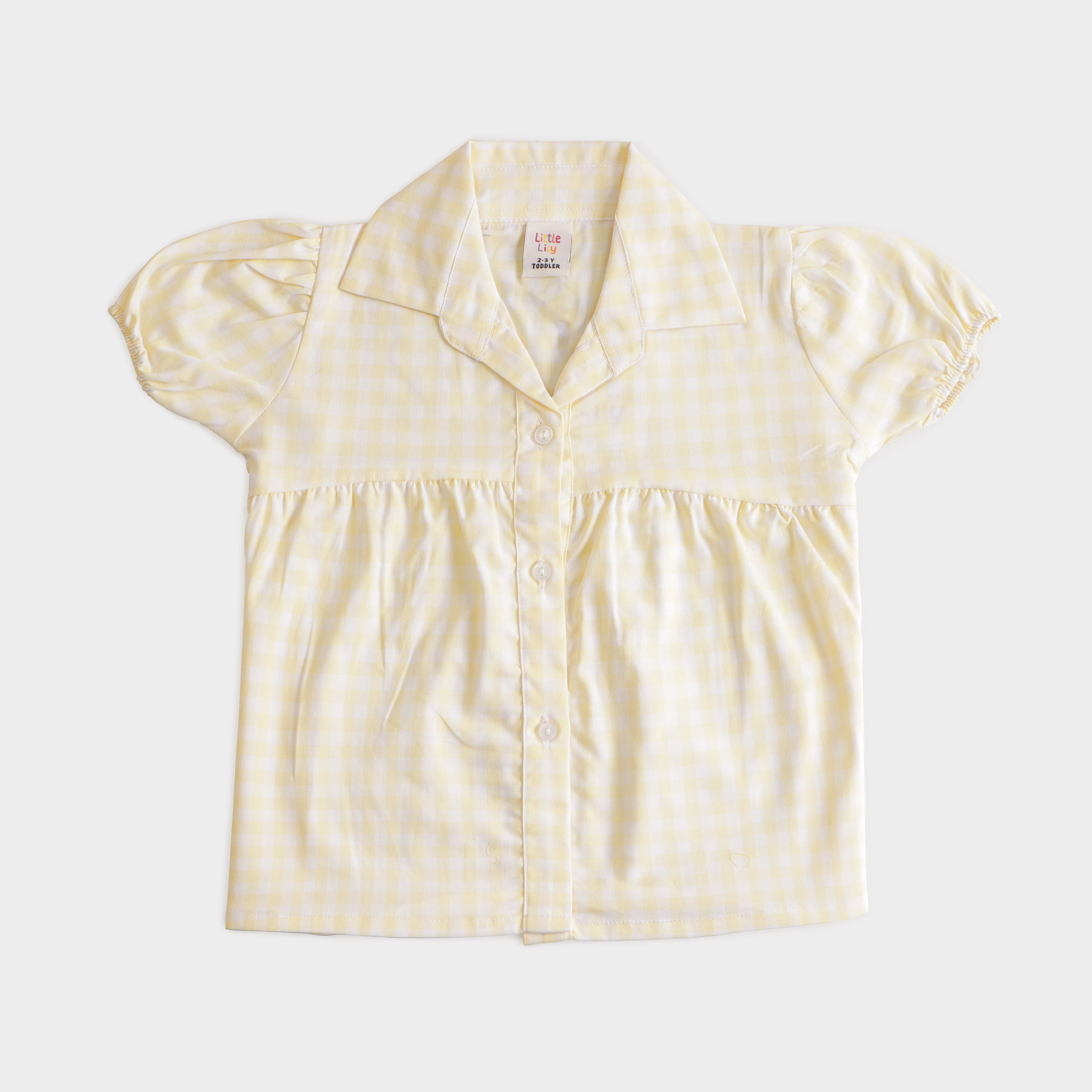 Girls Checkered Top