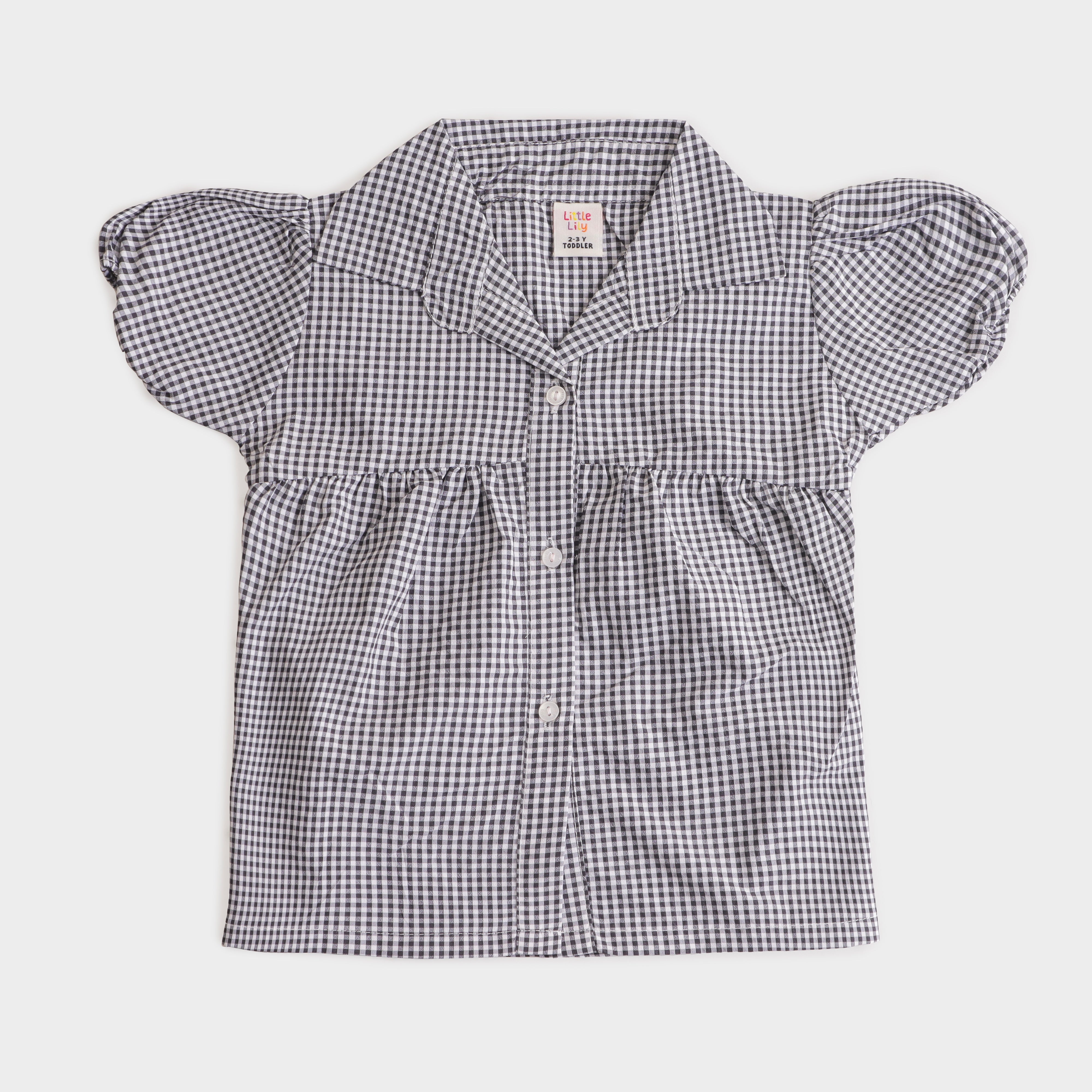 Girls Checkered Top