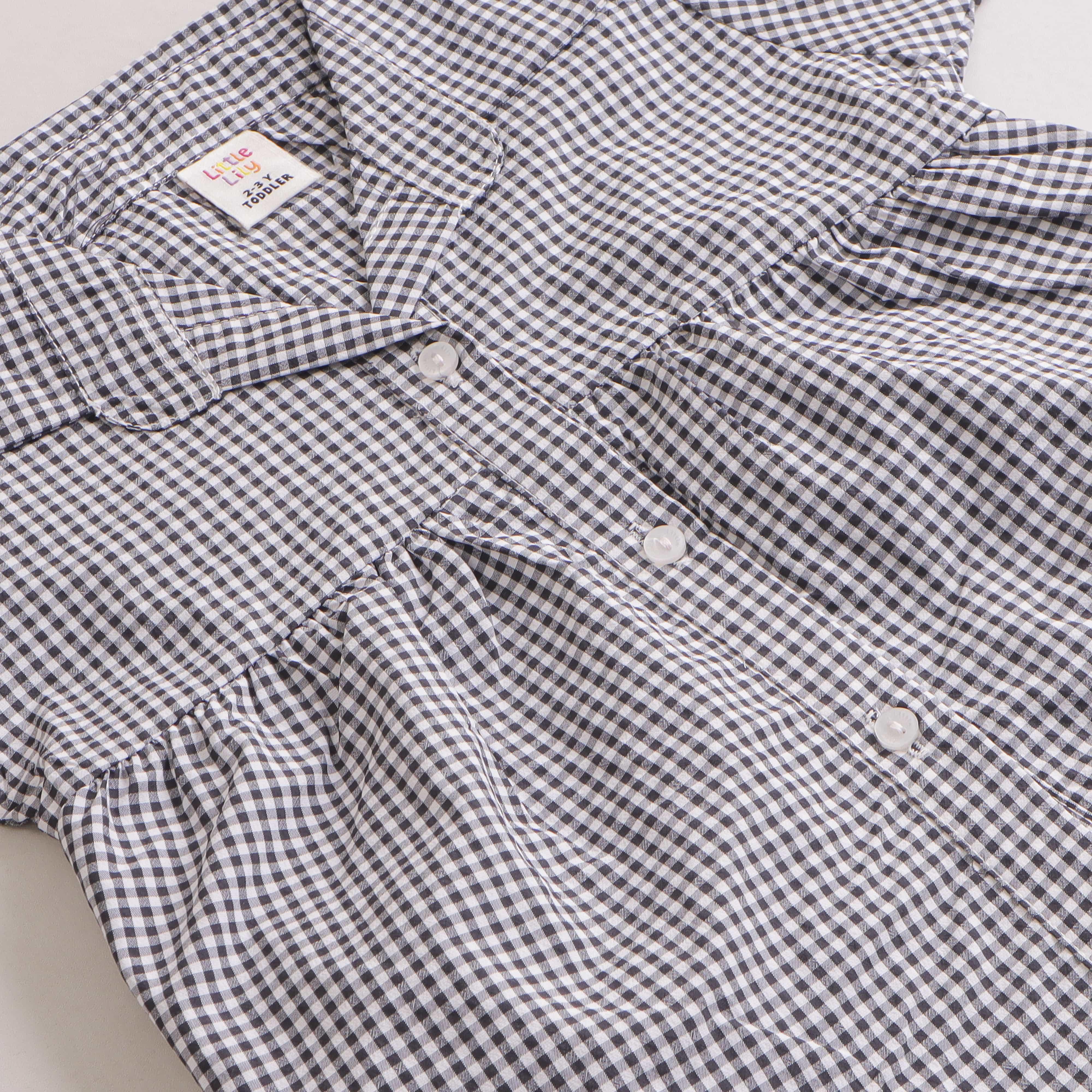 Girls Checkered Top
