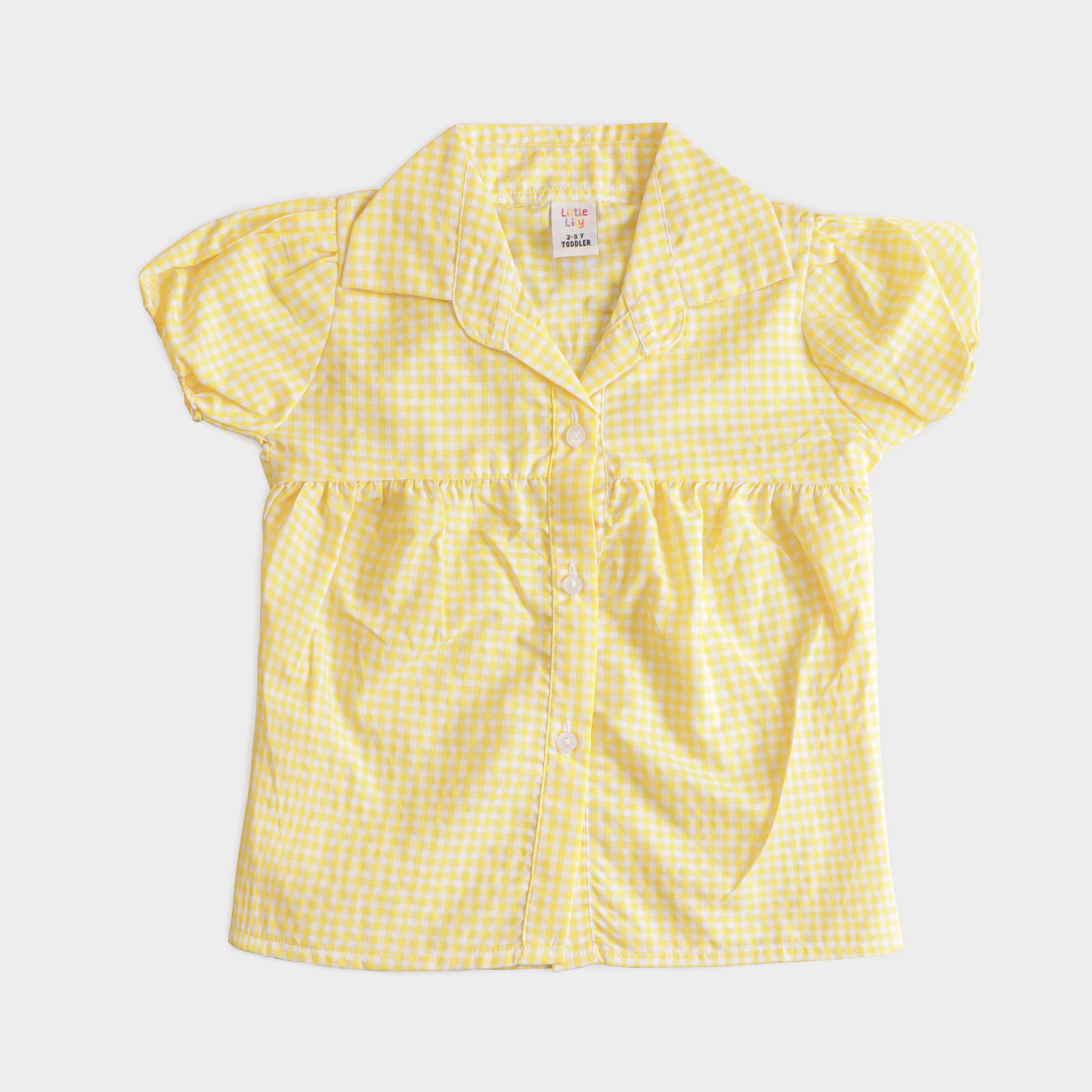 Girls Checkered Top