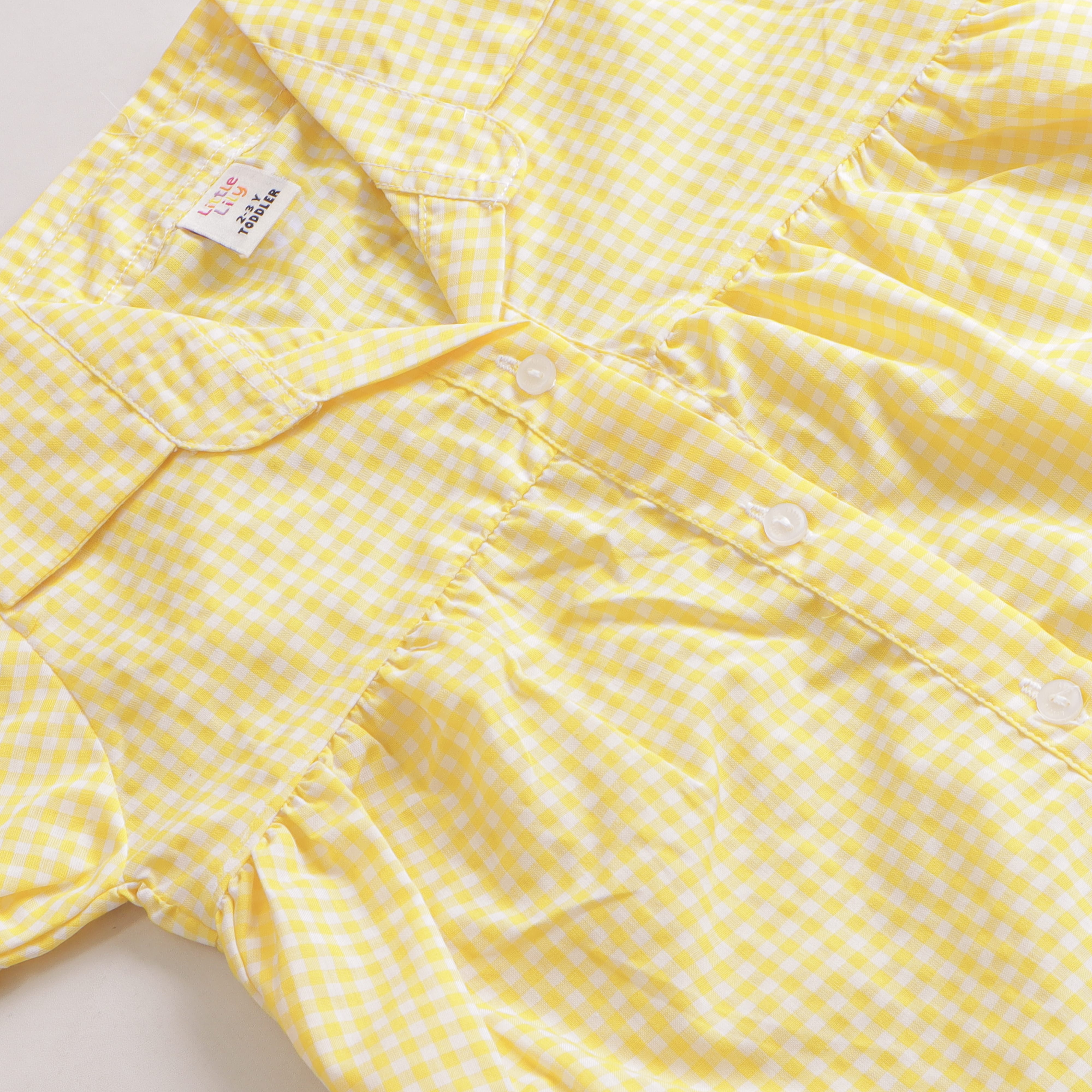 Girls Checkered Top