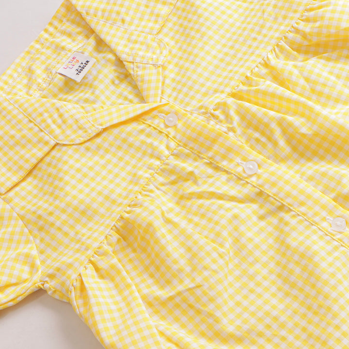 Girls Checkered Top
