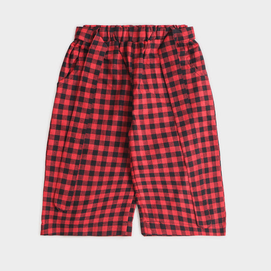Girls Checkered Pant