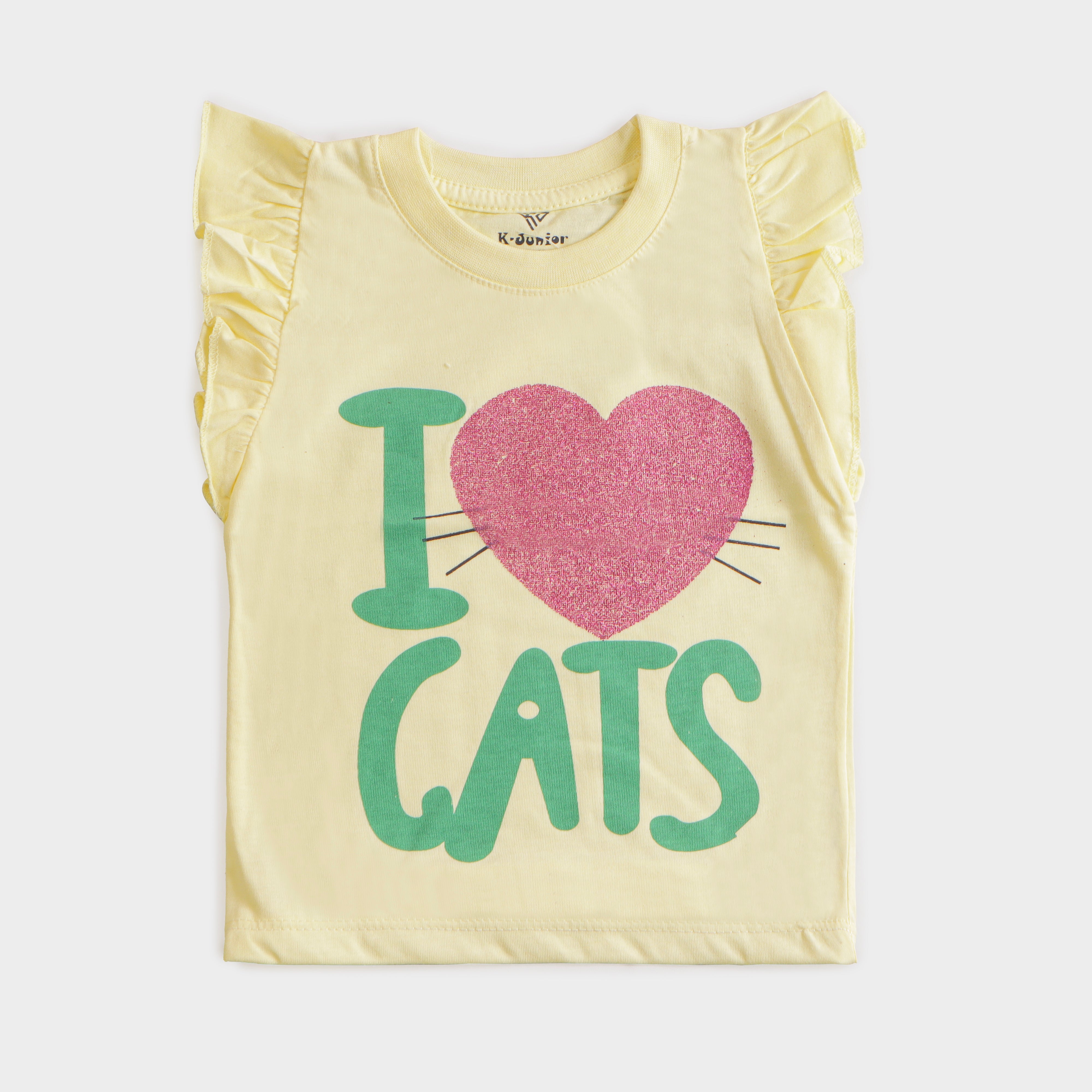 Infant Girls T-shirt (I-Love-Cats)