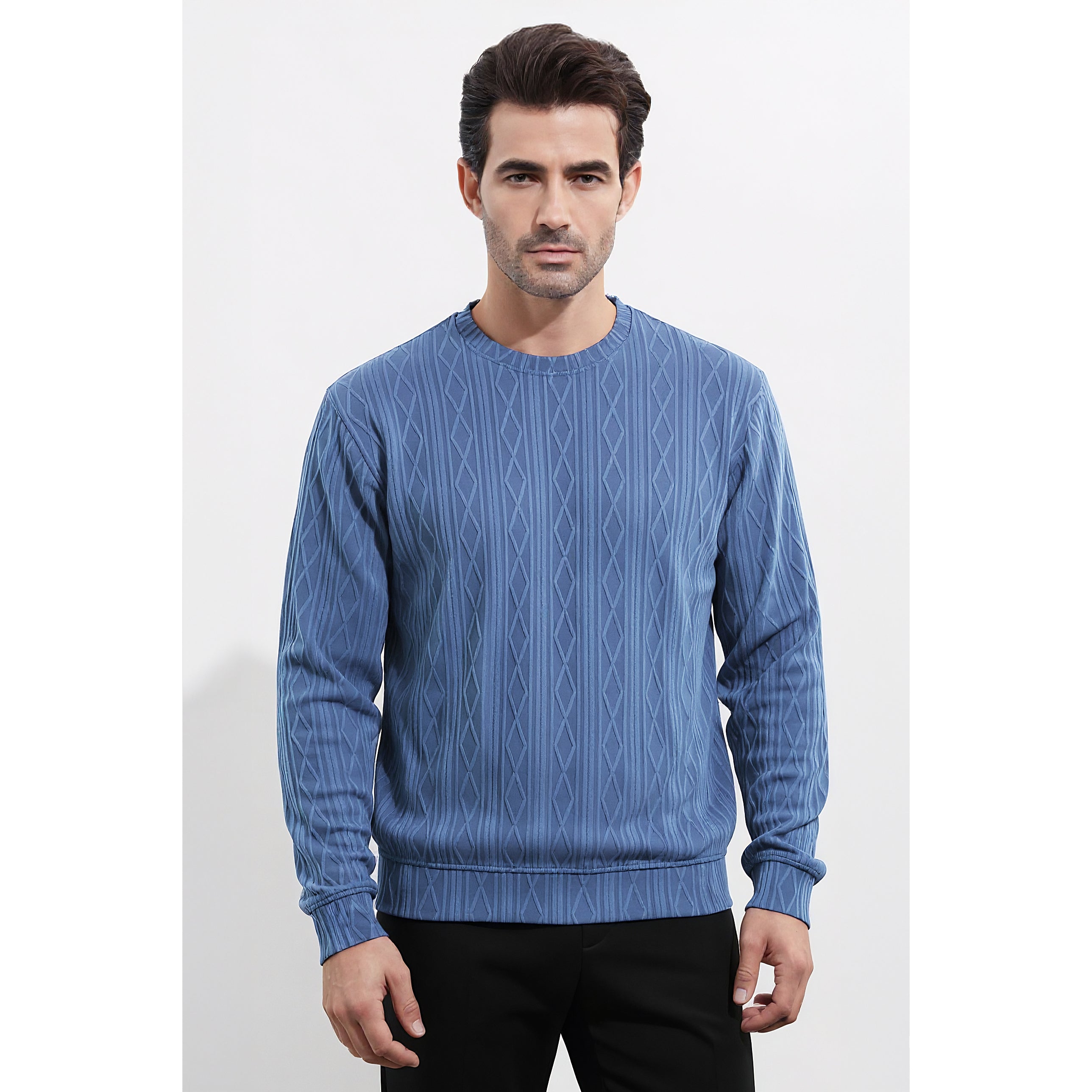 Mens Jacquard Sweatshirt