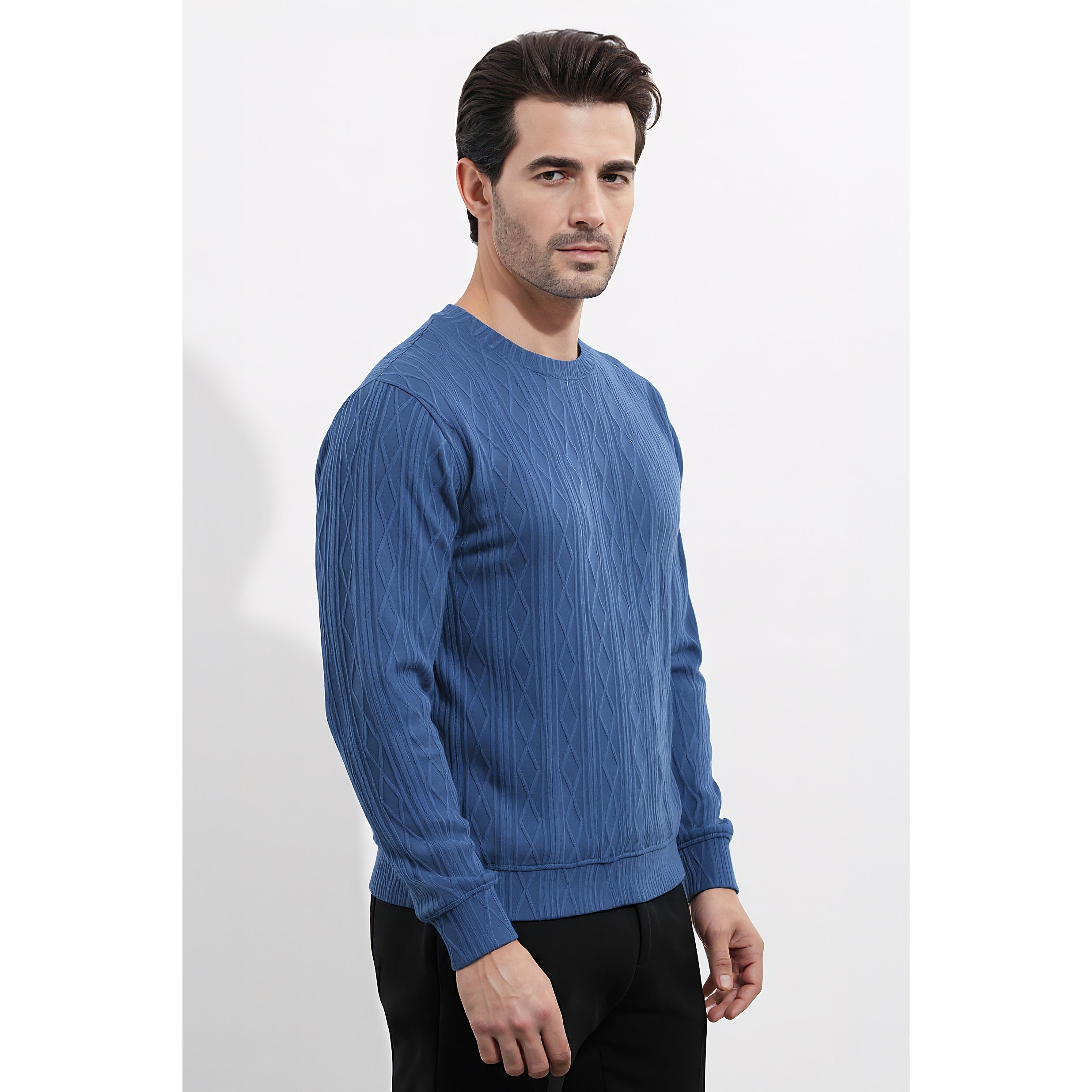 Mens Jacquard Sweatshirt