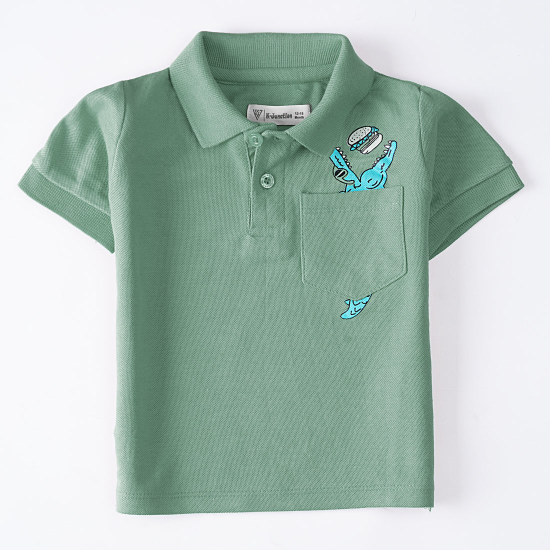 Boys Half Sleeves Polo T-Shirt (Croc)