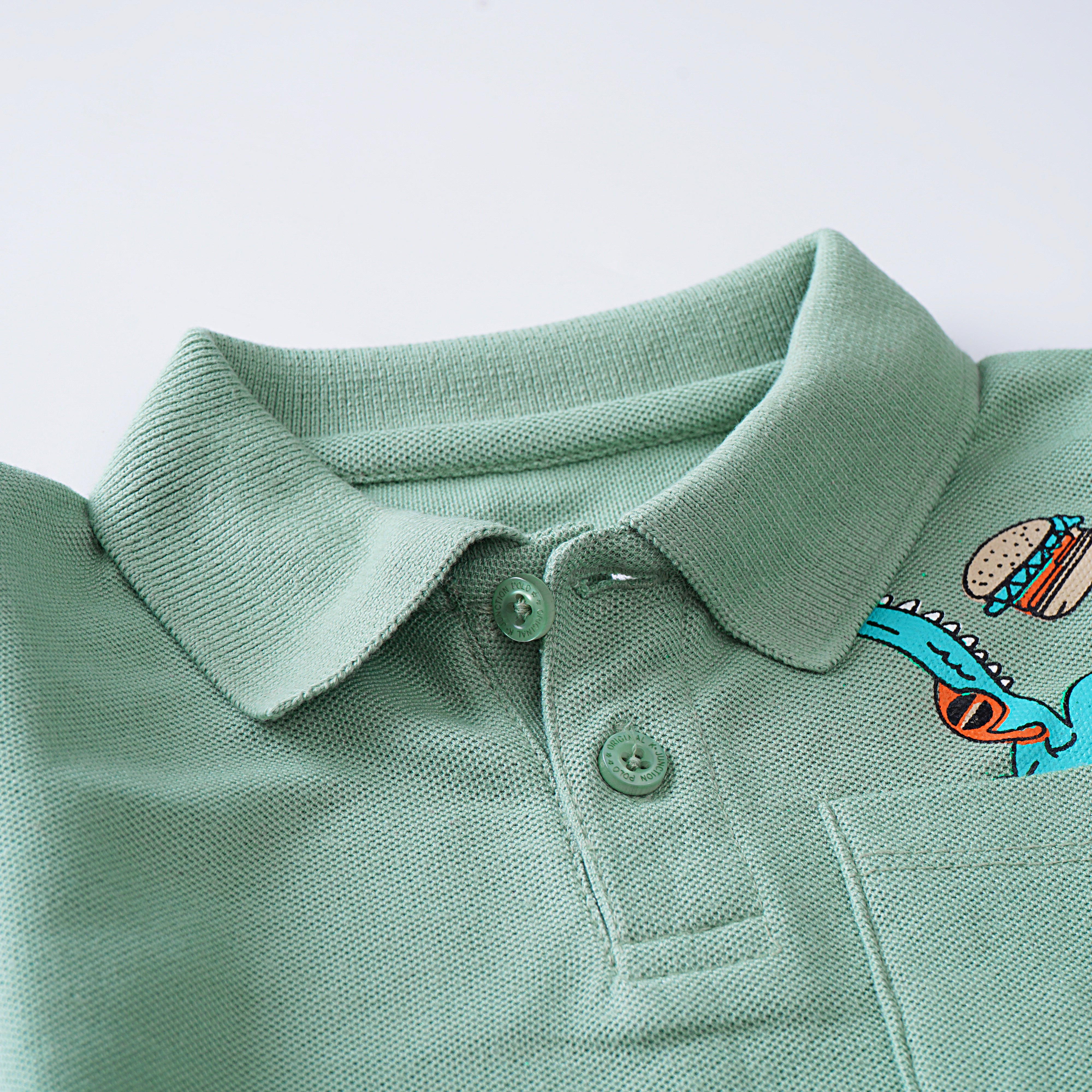 Boys Half Sleeves Polo T-Shirt (Croc)
