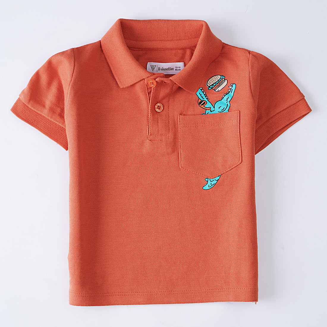 Boys Half Sleeves Polo T-Shirt (Croc)