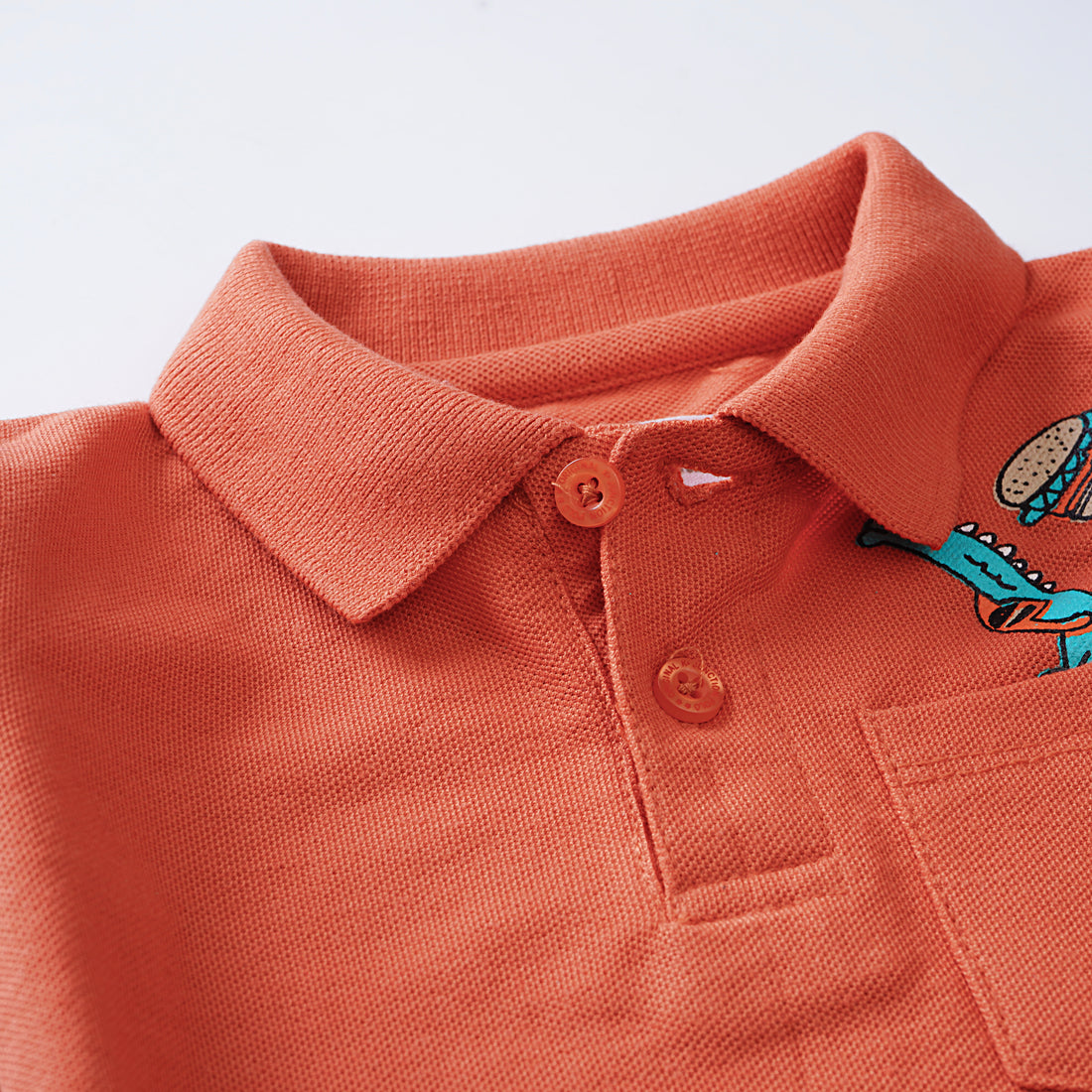 Boys Half Sleeves Polo T-Shirt (Croc)