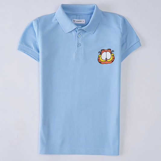 Boys Half Sleeves Polo T-Shirt (Garfield)