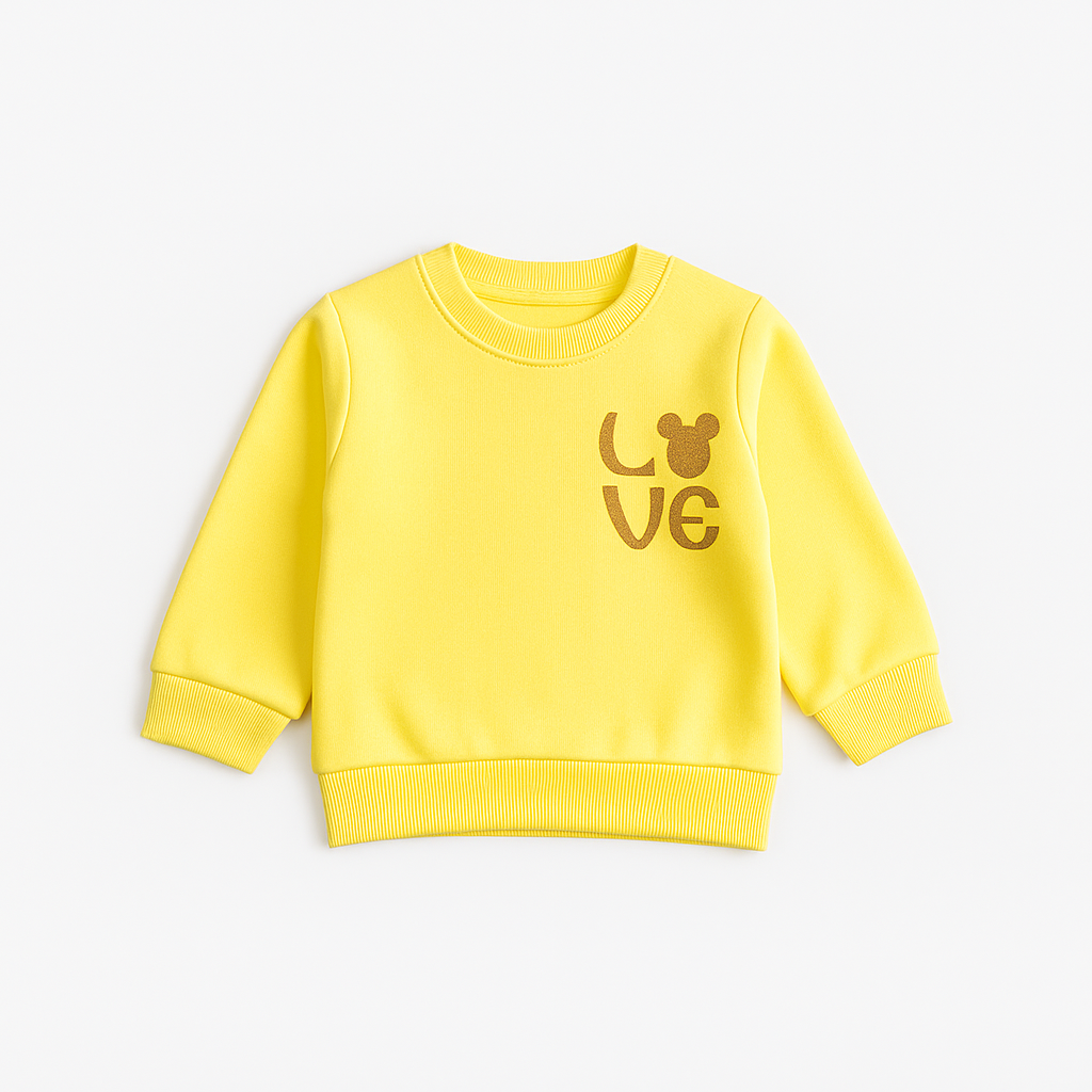 Girls Printed Full Sleeve Sweat T-Shirt (7228)