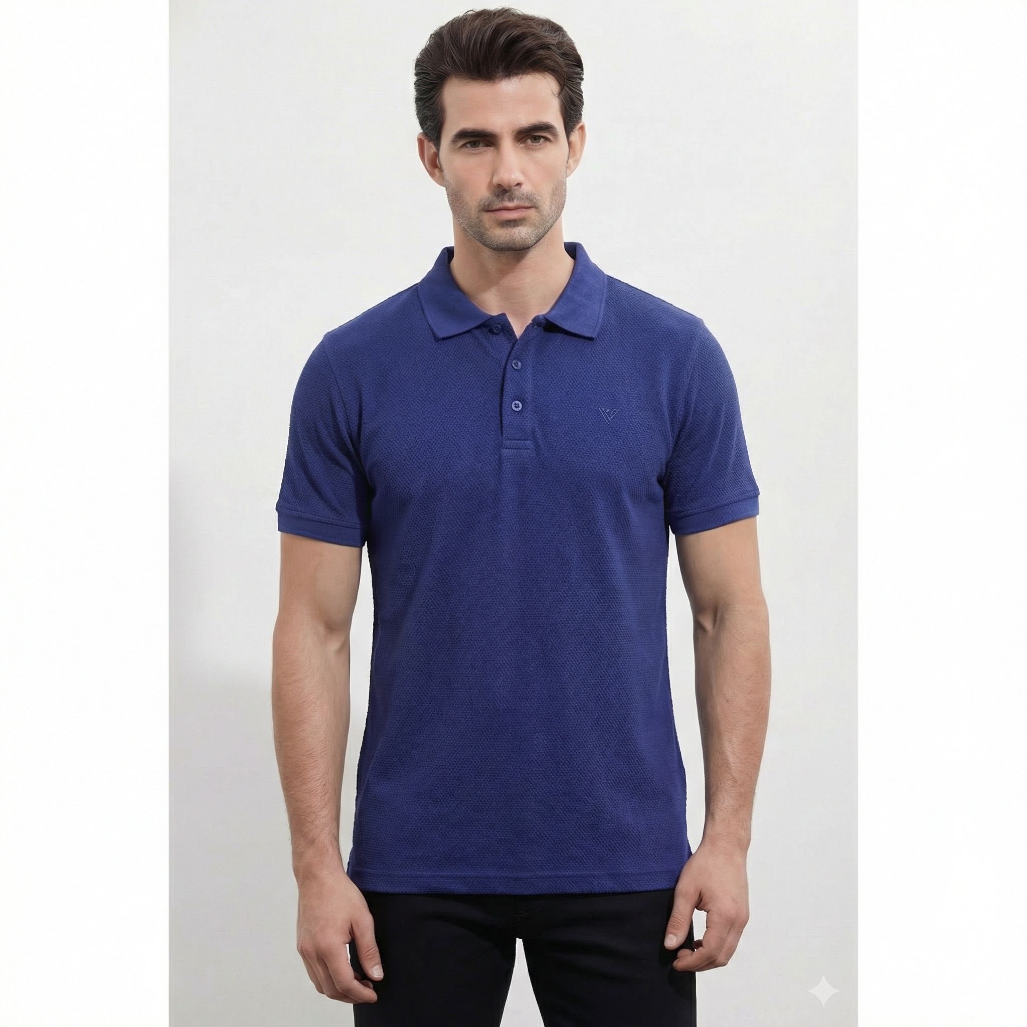 Men's Popcorn Half Sleeve Polo