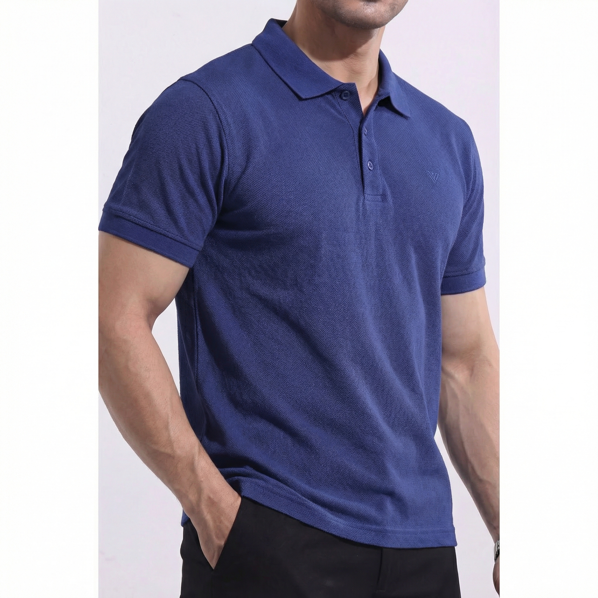 Men's Popcorn Half Sleeve Polo