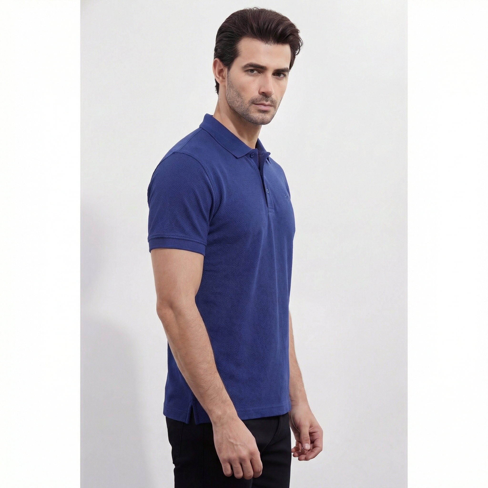 Men's Popcorn Half Sleeve Polo