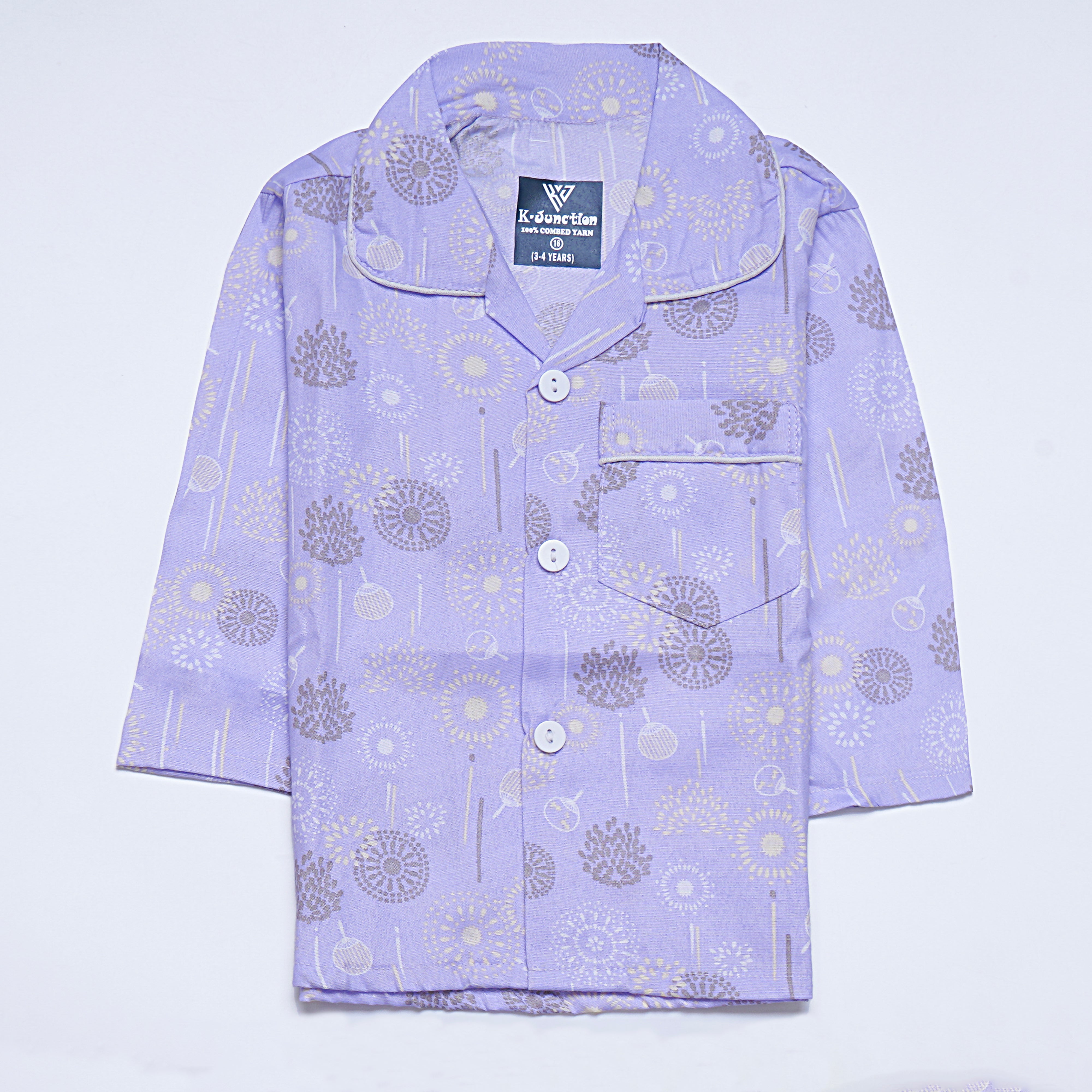 Girls Night Suit Full Sleeves Color(144)
