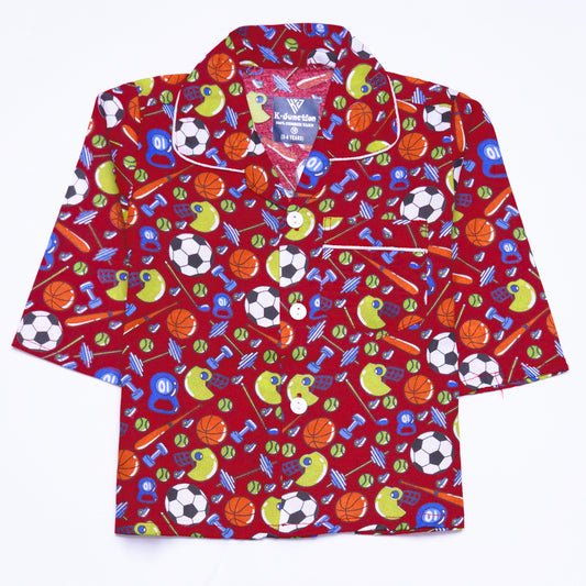 KE - Button Down Sleep Shirt - Long Sleeve - Kids Emporium