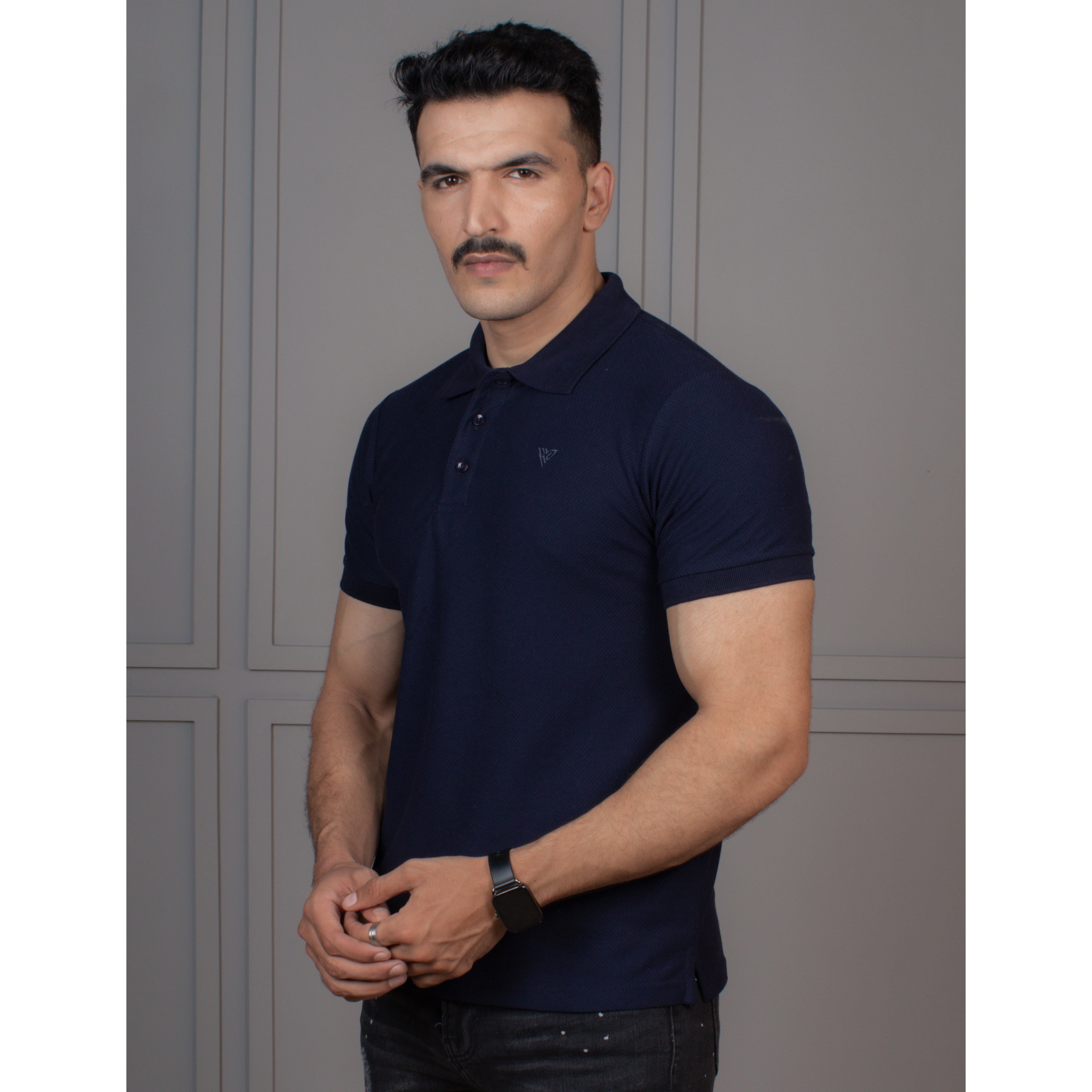 Men's Popcorn Half Sleeve Polo